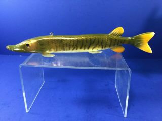 Vintage,  Musky Pike Fish Ice Fishing Spearing Decoy