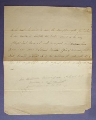 1810 LORD BELLINGHAM WASHINGTON MANUSCRIPT LETTER WEST PACIFIC COAST ROYAL NAVY 2
