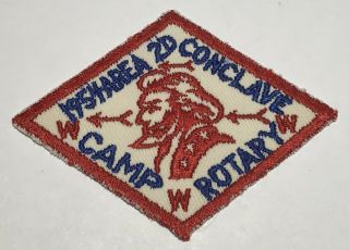 1954 Oa Conclave Patch Region 2d Camp Rotary Cc2