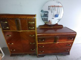 Antique Bedroom Furniture.  80 Years Old.  Located In Lockport,  Il.