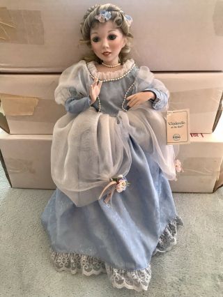 15 " Dianna Effner Cinderella At The Ball Doll,  Ashton Drake Galleries By Knowles