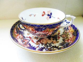 Antique Bloor Royal Crown Derby C.  1825 - Imari Pattern Hand Painted Cup & Saucer