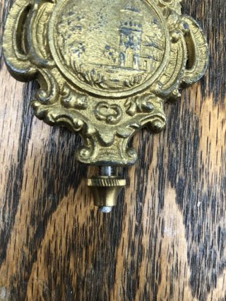 Antique fancy american kitchen shelf or mantle clock pendulum 5 4