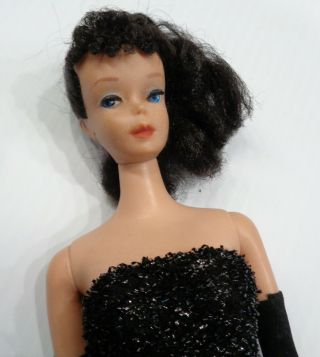 Vintage 1962 Ponytail Barbie Doll With Evening Dress