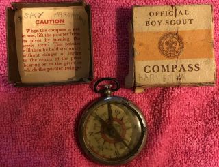 Vintage / Antique Boy Scouts Of America Official Compass