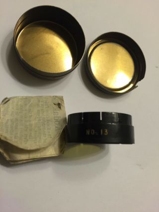 Antique Kodak 13 Portrait Attachment Lens in Tin,  Lens & Directions 5