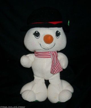 Vintage 1997 Fisher Price Cozie Baby Snowman Thermal Stuffed Animal Plush Toy