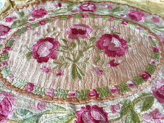 Hand Embroidered Silk Matyo Pillow Front