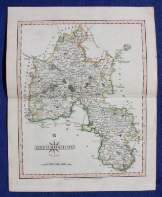 Antique Map Oxfordshire,  John Cary,  1809