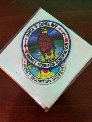 ⚜ Scouts Bsa Order Of The Arrow Area 5 Conclave 1978 Neckerchief & Patch