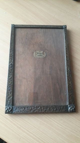 Arts And Crafts Hammered Copper Effect Photo Frame Glasgow Style