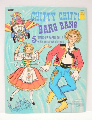 Vintage 1968 Chitty Chitty Bang Bang Paper Doll Book Authorized Edition