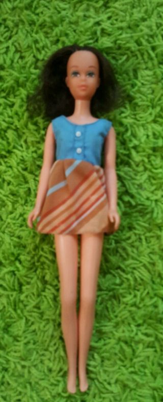 Vtg 1966 5 Barbie Francie? Brunette Brown Eyes