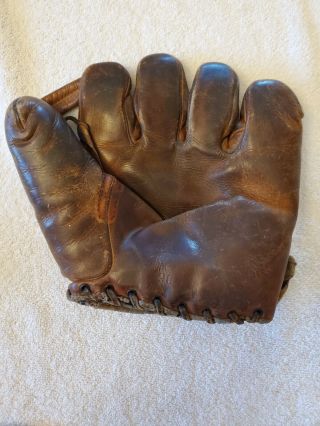 Antique Old Vintage - Button Back Baseball Glove - Wilson