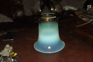 Antique Arts & Crafts COPPER Ceiling Light with Vaseline Glass Shade (c.  1900) 5