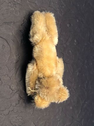 Antique Golden Mohair Miniature Teddy Bear with Jointed Arms & Legs 3 1/2 