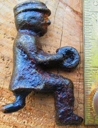 Antique Cast Iron Toy Tractor Driver Only Arcade? Hubley? 1 Cap Hat