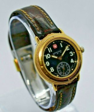 Ladies Wenger Sak Elite Swiss Made Watch - Gold Tone 176.  0624 - 15 Jewels