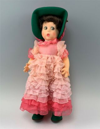 Vintage 21 " Lenci Charlotte Felt Doll In Case W/ All Paperwork 1985