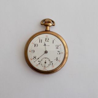 Antique Barclay Swiss Made Open Face Pocket Watch Not Running