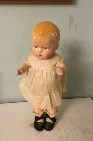Antique Vintage Effanbee Composition Doll 12 In