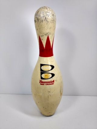 Brunswick Red Crown Plastic Coated Abc Bowling Pin