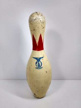 Brunswick Red Crown Plastic Coated ABC Bowling Pin 4