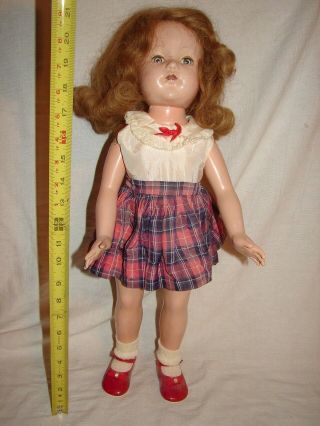 Vintage All Composition 21 Inch Anne Shirley Effanbee Doll Sleep Eyes Lashes