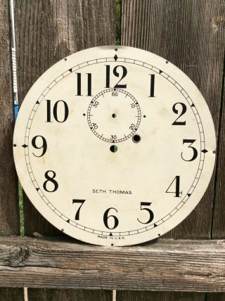 Antique Seth Thomas No.  2 Wall Regulator Clock Dial.  77a