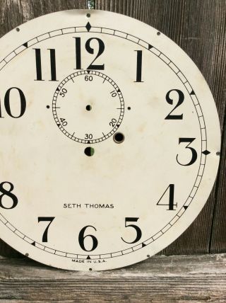 Antique Seth Thomas no.  2 Wall Regulator Clock Dial.  77A 3