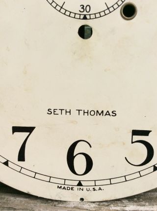 Antique Seth Thomas no.  2 Wall Regulator Clock Dial.  77A 4