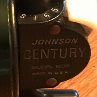 Vintage Johnson Century Fishing Reel Model 100B 2