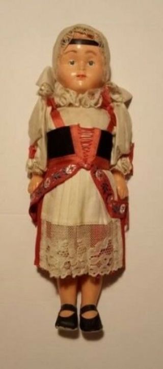 Traditional Vintage Doll 12 " 30cm Figure Slavic Ussr Bulgarian Russian Ukrainian