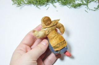 Antique Christmas Spun Cotton Ornament Little Baby Decoration Boy Spun Cotton