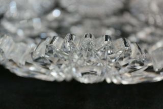ANTIQUE AMERICAN BRILLIANT CUT GLASS CRYSTAL ABP HAWKES FESTOON OVAL BOWL 6
