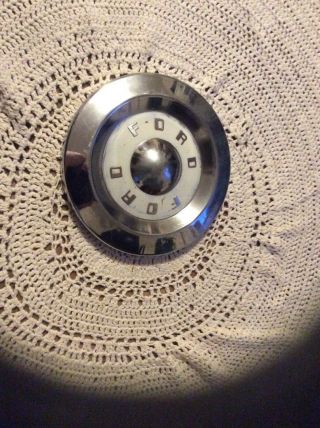 Old Antique One Single Ford Hub Cap 10 1/2 Inches Round