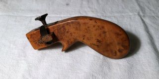 Antique Wood Draw Gauge - Leather Strap Cutter