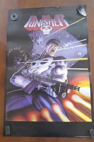 The Punisher 1985 Poster Vintage Marvel Comic Groups