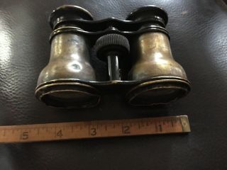 Antique Brass Binoculars Collectible Distressed