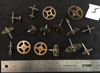 Antique/vintage Brass Clock/watch Parts Steam Punk