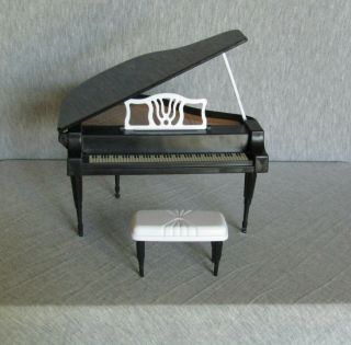 1989 Vintage Barbie Black Grand Piano -
