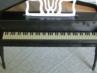 1989 Vintage Barbie Black Grand Piano - 4