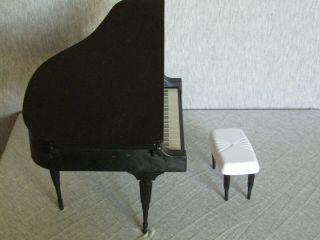 1989 Vintage Barbie Black Grand Piano - 5