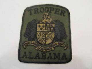 Alabama State Trooper Patch Subdued Green
