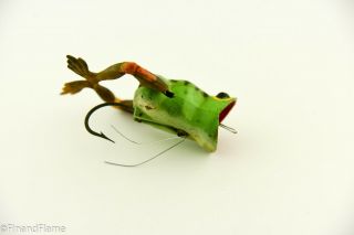 Vintage Jenson Frog Legs Antique Fishing Lure ET30 3