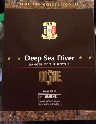 Hasbro Gi Joe Us Navy Mark - V Deep Sea Diver 6 Action Figure Diving Helmet Suit