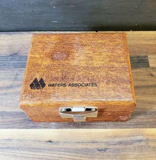 Small Vintage Solid Mahogany Box,  Waters Associates Instrument Box