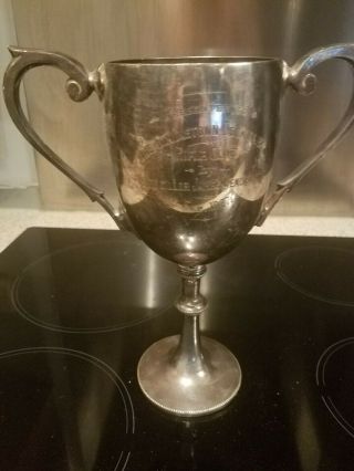 Vintage 1920s Sheffield Silver Plate Walker & Hall Rifle Club Cup Trophy