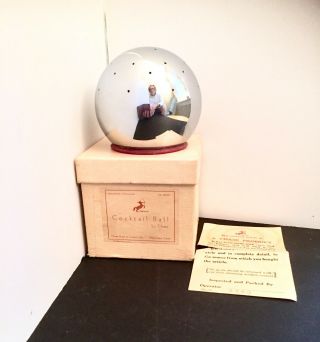 Russel Wright Cocktail Ball From Chase Usa Complete With Box/brochure