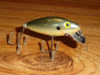 Vintage Fishing Lure Wooden True Temper Speed Shad 101 Chub Scale Circa 1940 